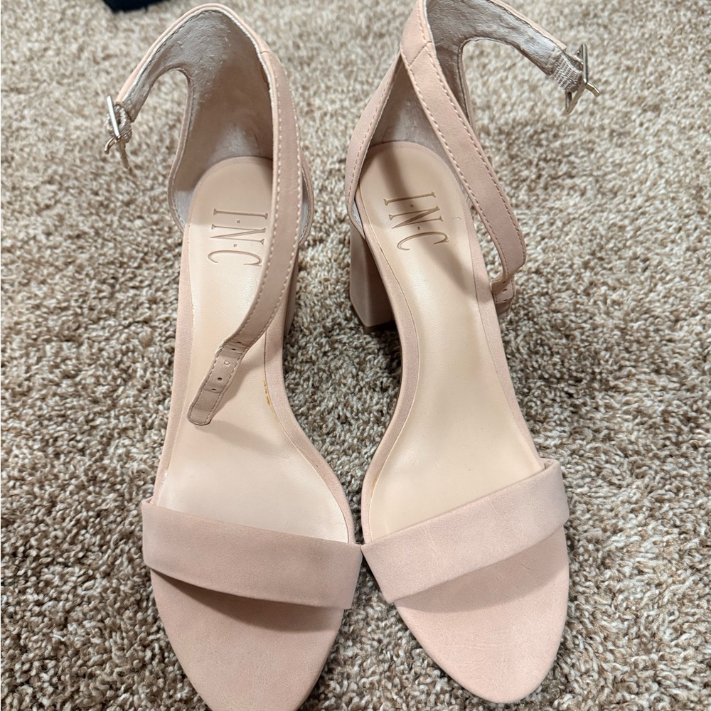 INC International Concepts Women's Blush Heeled Sandals
